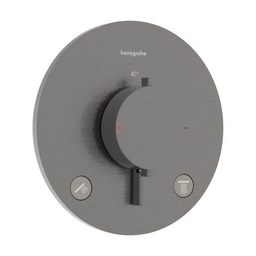 Hansgrohe Ecostat Comfort S sprchová a vanová baterie bez podomítkového tělesa kartáčovaný černý chrom 33 715 340 Hansgrohe
