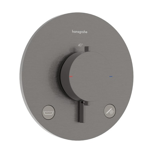 Hansgrohe Ecostat Comfort S sprchová a vanová baterie bez podomítkového tělesa kartáčovaný černý chrom 33 718 340 Hansgrohe
