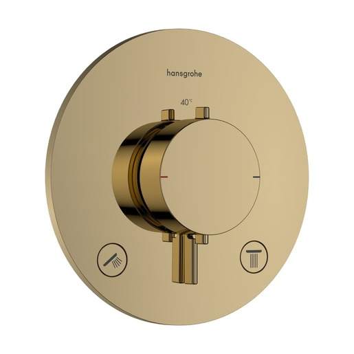 Hansgrohe Ecostat Comfort S sprchová a vanová baterie bez podomítkového tělesa leštěný vzhled zlata 33 715 990 Hansgrohe
