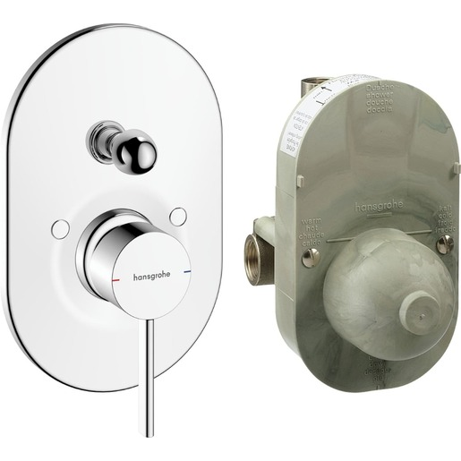 Hansgrohe Zesis S sprchová a vanová baterie včetně podomítkového tělesa chrom 74 418 000 Hansgrohe
