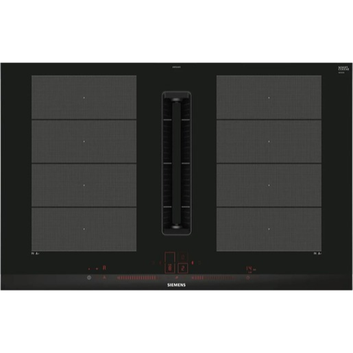 Indukční varná deska Siemens s odsáváním 80 cm instalace na pracovní desku s rámečkem EX875LX67E Siemens