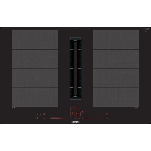 Indukční varná deska Siemens s odsáváním 80 cm zápustný design