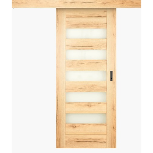 Interiérové dveře Naturel Accra posuvné 70 cm dub natura ACCRACPLDN70PO + posuvný systém Naturel