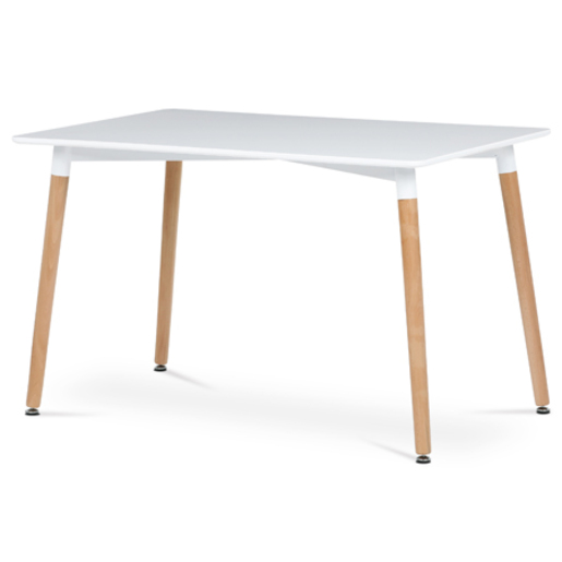Jídelní stůl Autronic 120x74 cm bílý MDF mat DT-304 WT Autronic