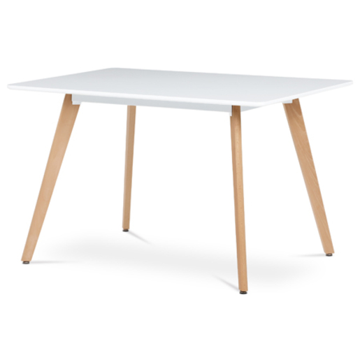 Jídelní stůl Autronic 120x74 cm bílý MDF mat DT-313 WT Autronic