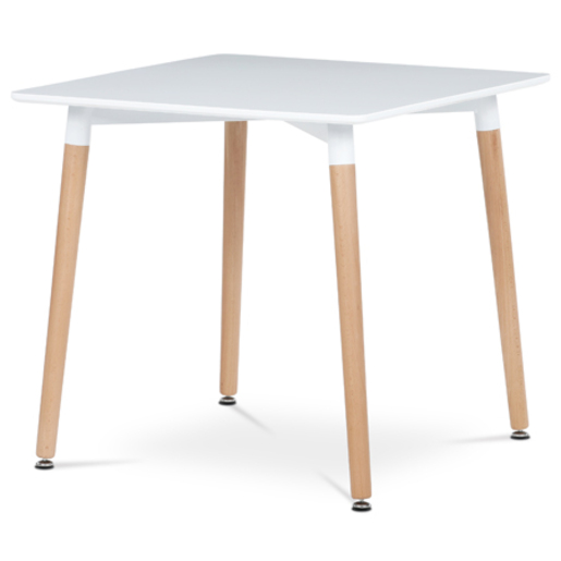 Jídelní stůl Autronic 80x74 cm bílý MDF mat DT-303 WT Autronic