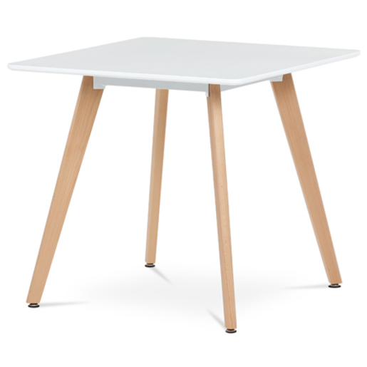 Jídelní stůl Autronic 80x74 cm bílý MDF mat DT-312 WT Autronic