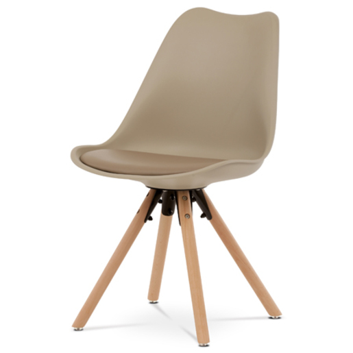 Jídelní židle Autronic béžová Plast CT-762 CAP Autronic