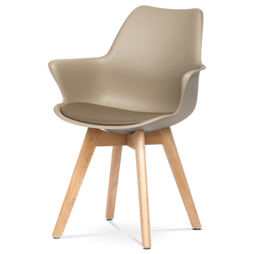 Jídelní židle Autronic béžová Plast CT-771 CAP Autronic