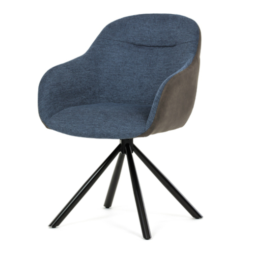 Jídelní židle Autronic modrá Látka DCH-Y1143 BLUE2 Autronic