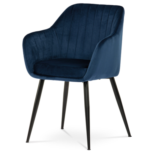 Jídelní židle Autronic modrá Látka PIKA BLUE4 Autronic