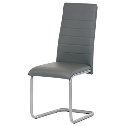 Jídelní židle Autronic šedá Ekokůže DCL-402 GREY Autronic