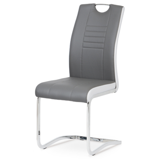 Jídelní židle Autronic šedá Ekokůže DCL-406 GREY Autronic