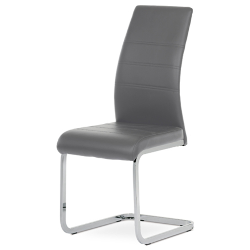 Jídelní židle Autronic šedá Ekokůže DCL-408 GREY Autronic