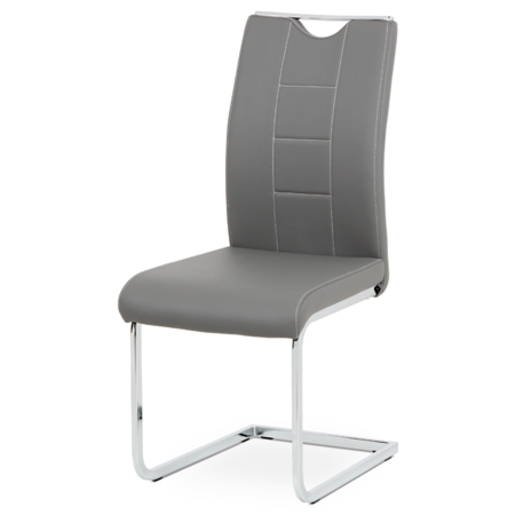 Jídelní židle Autronic šedá Ekokůže DCL-411 GREY Autronic