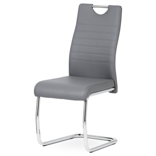 Jídelní židle Autronic šedá Ekokůže DCL-418 GREY Autronic