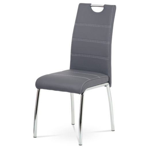 Jídelní židle Autronic šedá Ekokůže HC-484 GREY Autronic