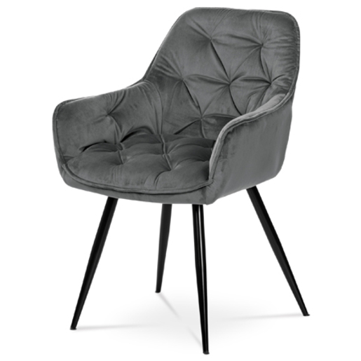 Jídelní židle Autronic šedá Látka DCH-421 GREY4 Autronic