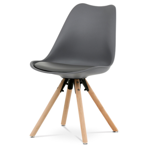Jídelní židle Autronic šedá Plast CT-762 GREY Autronic
