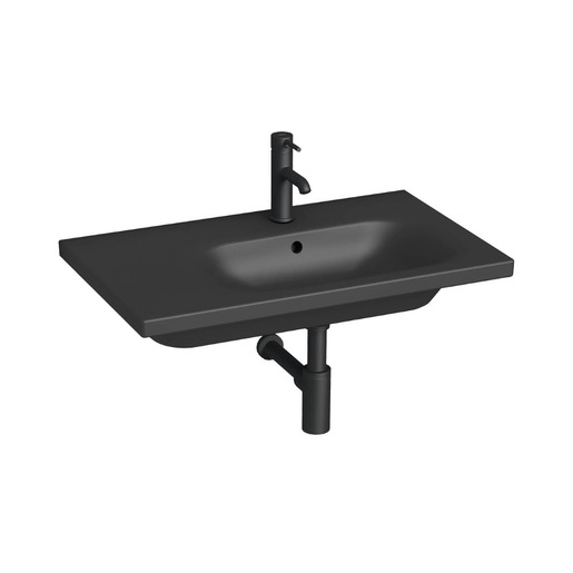 Jika MIo-N umyvadlo 75x45 cm černá mat otvor pro baterii vpravo H8117117161041 Jika