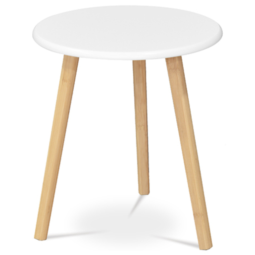 Konferenční stolek Autronic 40x45 cm bílý MDF mat AF-1142 WT Autronic