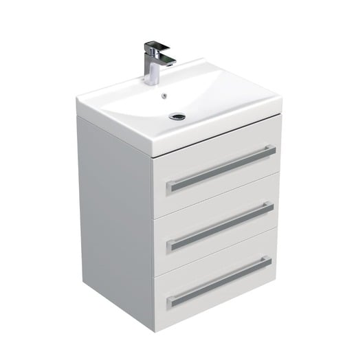 Koupelnová skříňka s umyvadlem SAT Cube Way 60x76