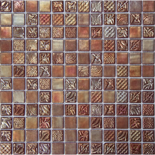 Mosavit Pandora skleněná mozaika tornasol 30x30 cm lesk PANDORATO50 Mosavit