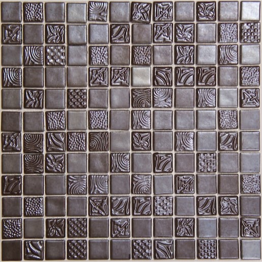 Mosavit Pandora skleněná mozaika wengue 30x30 cm lesk PANDORAWE50 Mosavit