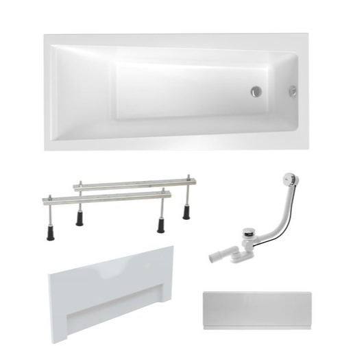 Obdélníková vana Laguna Idea Plus 170x75 cm akrylát levá i pravá SIKOID1700ANP Laguna