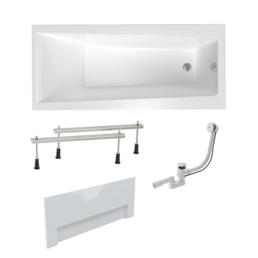 Obdélníková vana Laguna Idea Plus 170x75 cm akrylát levá i pravá SIKOID1700ANPC Laguna