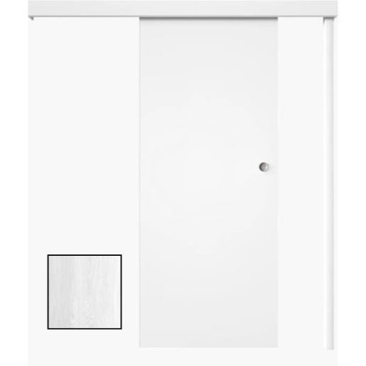 Posuvný systém na stěnu Naturel pro dveře 80cm borovice bílá POSUVNSBB80 Naturel