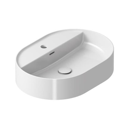 Ravak Ceramic Slim umyvadlo na desku 55x40 cm otvor pro baterii uprostřed XJX01155003 Ravak