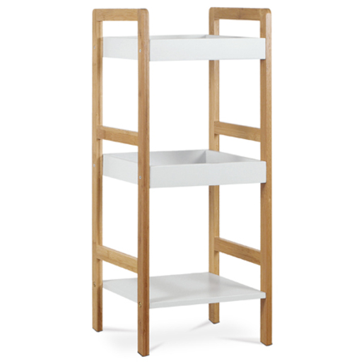 Regál Autronic 30x72 cm bílý Bambus DR-013-3 Autronic