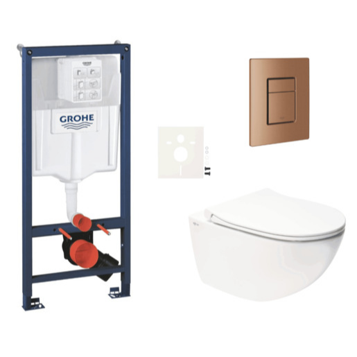 Závěsný wc set do lehkých stěn / předstěnová montáž Swiss Aqua Technologies Infinitio SIKOGRSIN11SCDL0 Grohe