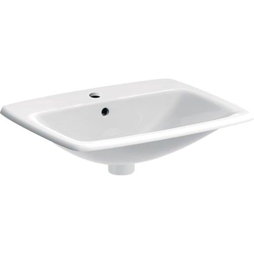 Geberit Selnova zápustné umyvadlo 60x45 cm bez otvoru pro baterii 500.307.01.7 Geberit