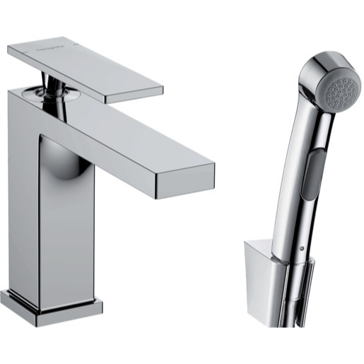 Hansgrohe Tecturis E umyvadlová baterie s bidetovou sprškou chrom 73 210 000 Hansgrohe