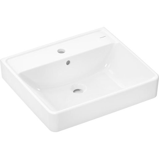 Hansgrohe Xanuia Q umyvadlo 55x48 cm otvor pro baterii uprostřed 60 132 450 Hansgrohe