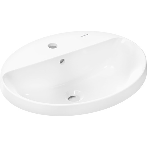 Hansgrohe Xuniva D zápustné umyvadlo 55x45 cm otvor pro baterii uprostřed 61 060 450 Hansgrohe