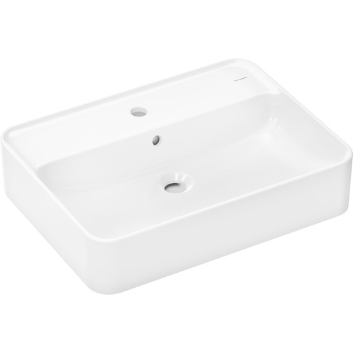Hansgrohe Xuniva Q umyvadlo na desku 60x45 cm otvor pro baterii uprostřed 61 082 450 Hansgrohe