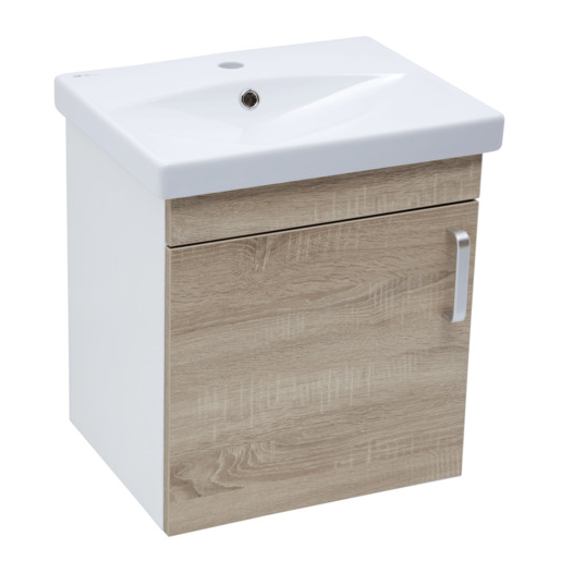 Koupelnová skříňka s umyvadlem Naturel Vario Dekor 50x51x40 cm dub bardolíno mat VARIO250BIDB Naturel
