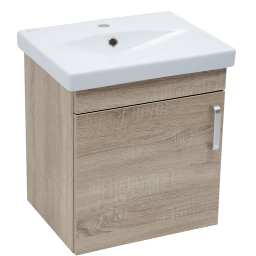 Koupelnová skříňka s umyvadlem Naturel Vario Dekor 50x51x40 cm dub bardolíno mat VARIO250DBDB Naturel