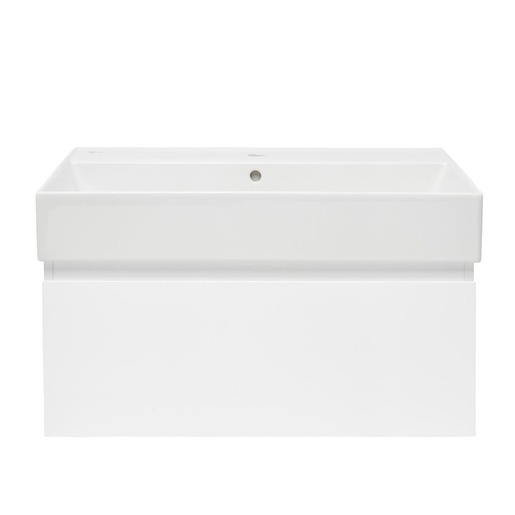 Koupelnová skříňka s umyvadlem SAT B-WAY 79x30x45 cm bílá lesk BWAY80WU2 SAT