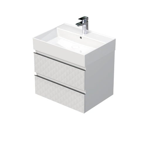 Koupelnová skříňka s umyvadlem SAT Cube Way 60x47