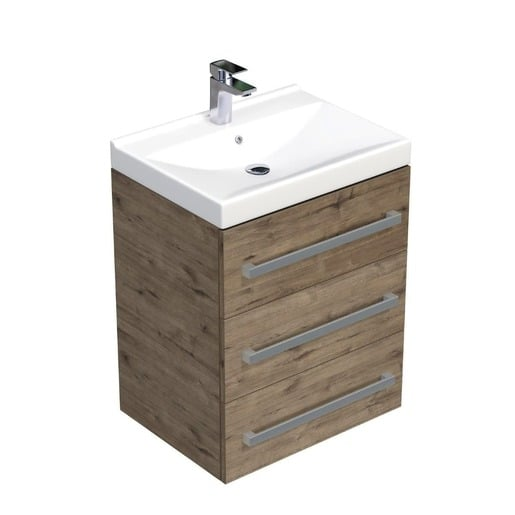 Koupelnová skříňka s umyvadlem SAT Cube Way 60x76