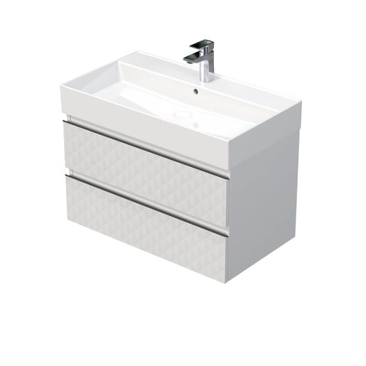 Koupelnová skříňka s umyvadlem SAT Cube Way 80x47