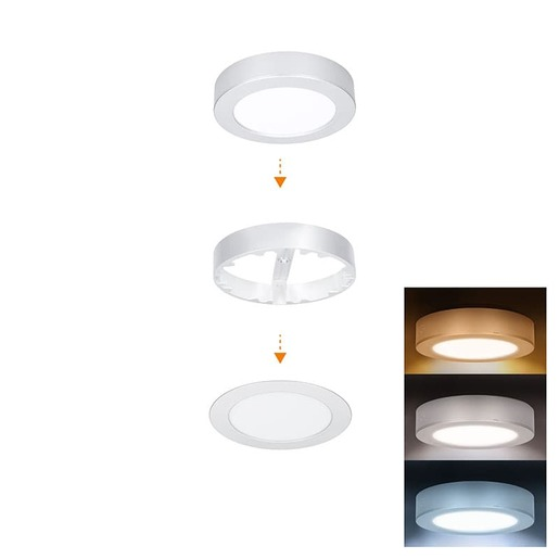 LED světelný panel Solight stříbrná WD240-S Solight