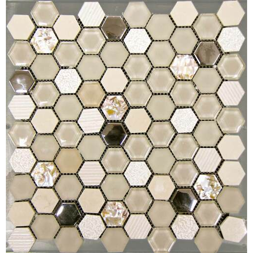 Mosavit Hexagono mozaika beige 30x30 cm mat / lesk HEXABE Mosavit