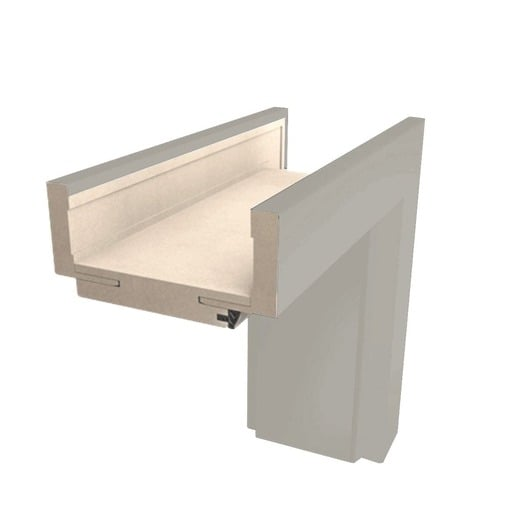 Obložková zárubeň Naturel 60 cm pro tloušťku stěny 14-16 cm kašmír matný levá O4KAS60L Naturel