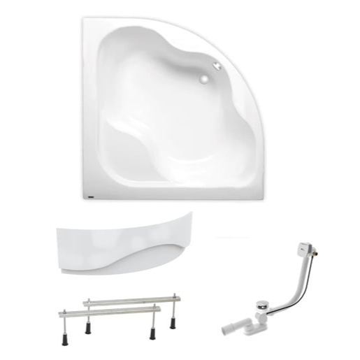Rohová vana Laguna Syntia Plus 150x150 cm akrylát levá i pravá SIKOSY1500APNP Laguna