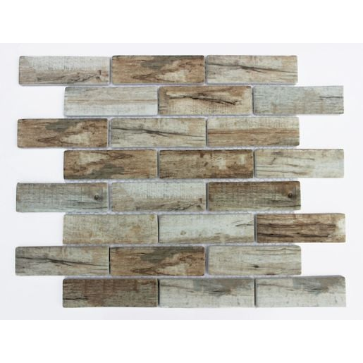 Skleněná mozaika Premium Mosaic brown 26x30 cm mat MOSV98BBR Premium Mosaic